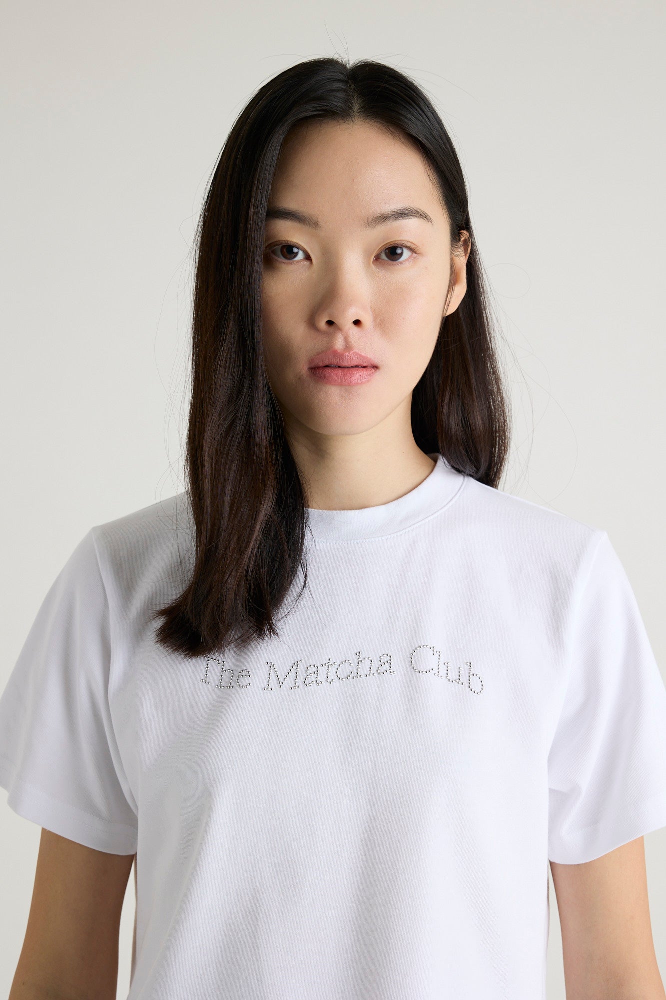 WHITE STUD SHIRT