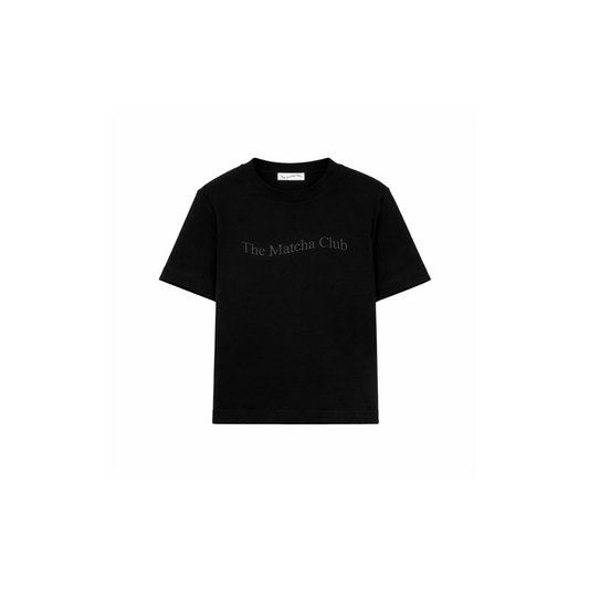Black Logo T-Shirt - The Matcha Club