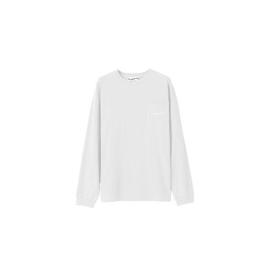Pocket Longsleeve White front view